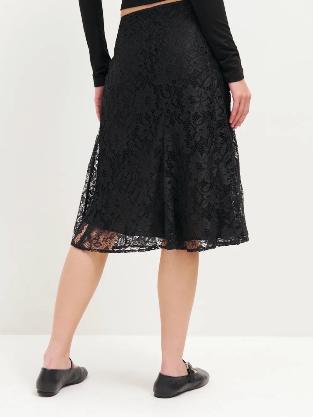 Reformation Amelia Skirt Black - Size 12 - Picture 3 of 8
